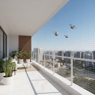 Balcony Safety Net Installation